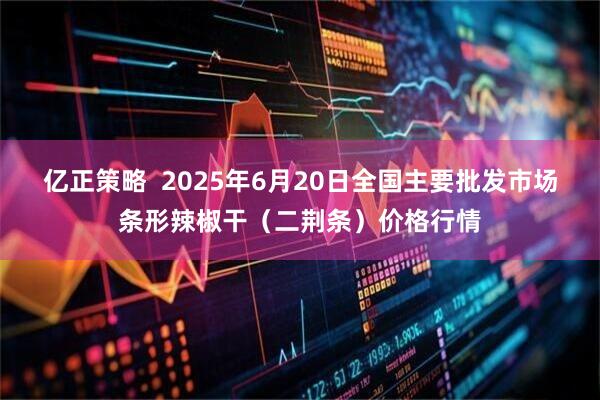亿正策略  2025年6月20日全国主要批发市场条形辣椒干（二荆条）价格行情